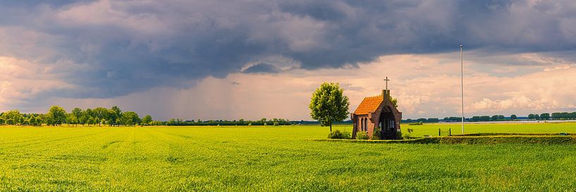 Panoramic Chapel on the Hill by Henk Meijer Photography