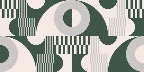 Geometrische Symfonie in Retro Tinten nr. 1