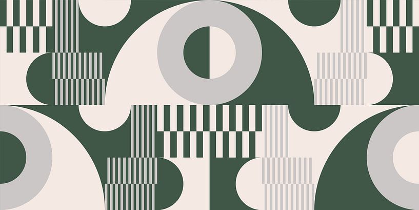 Geometric Symphony in Retro Tones no. 1 by Dina Dankers