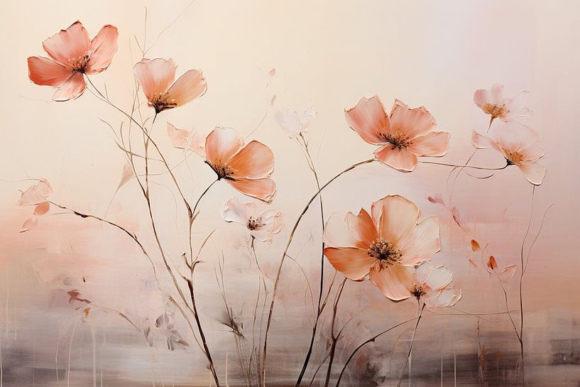Flowers Pastel Art | Flowers by Abstract Painting