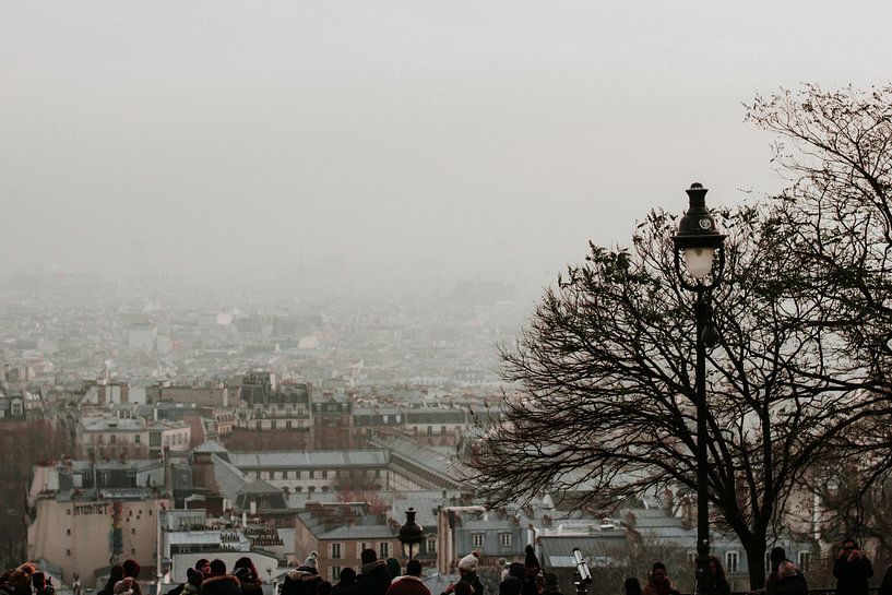 Vue de Paris depuis Montmartre | Photographie de voyage colorée par Trix Leeflang