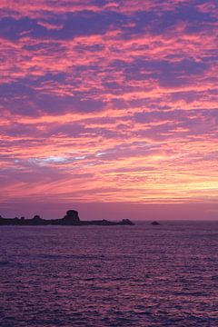 Mooie Plouguerneau zonsondergang, Bretagne, Frankrijk van Imladris Images