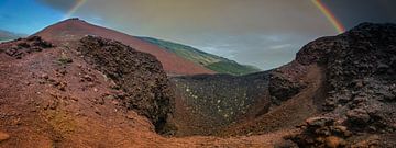 Paysage volcanique de l'Etna en Sicile près de sur Rietje Bulthuis