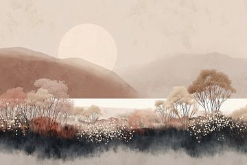 Sonnenaufgang in Erdtönen