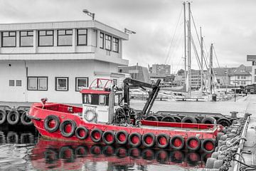 Boot in de haven van Stavanger. van Tony Buijse
