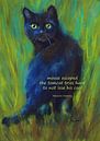 Mouse escaped schwarze Katze Haiku Englisch von Karen Kaspar Miniaturansicht