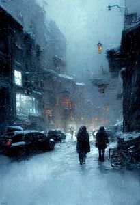 Eine Winternacht in der Stadt. Teil 4