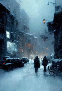 Winternacht in de stad. Deel 4 van Maarten Knops