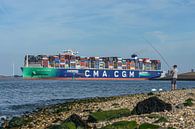 CMA CGM containerschip "Trocadero". van Jaap van den Berg thumbnail