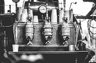 Vintage industrial fired coffee machine on coal and steam. by Fotografiecor .nl thumbnail