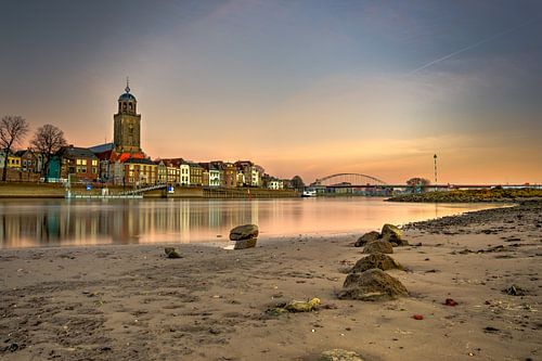 Zonsondergang over de IJssel bij Deventer