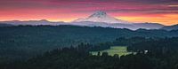 Jonsrud Aussichtspunkt in Richtung Mount Hood, Oregon. von Henk Meijer Photography Miniaturansicht