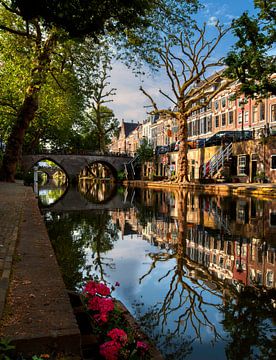 Alter Kanal in der Morgensonne. von Robin Pics (verliefd op Utrecht)