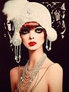 woman portrait charleston Great Gatsby by Jan Bechtum thumbnail