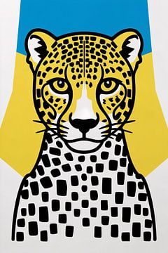 Pop Art Cheeta Illustratie van Imperial Art House