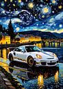 De witte Porsche 911 GT3 RS Sterrennacht 4 van MIROKKU thumbnail