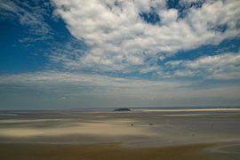 Mont-Saint-Michel at low tide by Ilya Korzelius