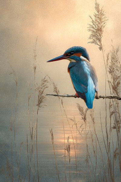 Kingfisher by the Water by But First Framing