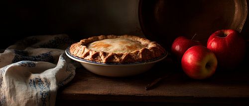 Sappige appeltaart met verse appels