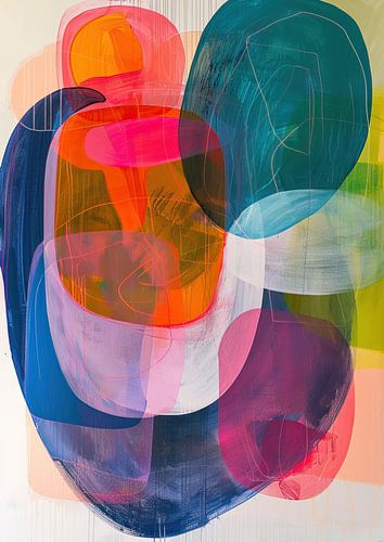 Zen Moderne formes colorées