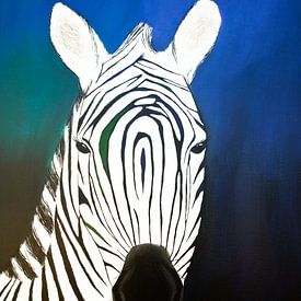 Zebra arcylic painting copy by A.Westveer