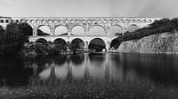 Pont Du Gard in Black and White, France by Henk Meijer Photography thumbnail