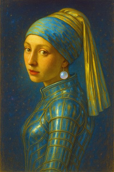 Die Perle der Zukunft - Vermeer 3000 von Moonheart Artworks