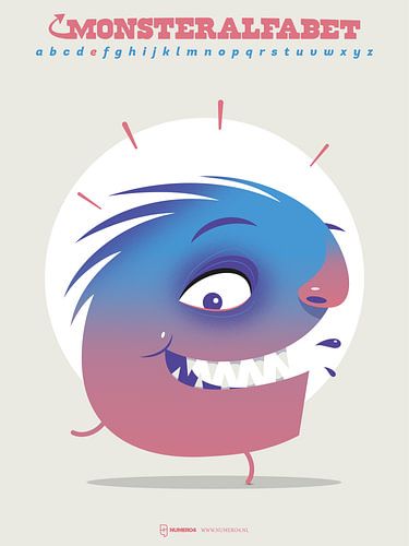 Monsteralfabet letter E