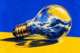 Ocean Inside a Lightbulb by Dodik Hariyono