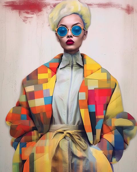 Portrait &quot;Fashion collage&quot; by Carla Van Iersel