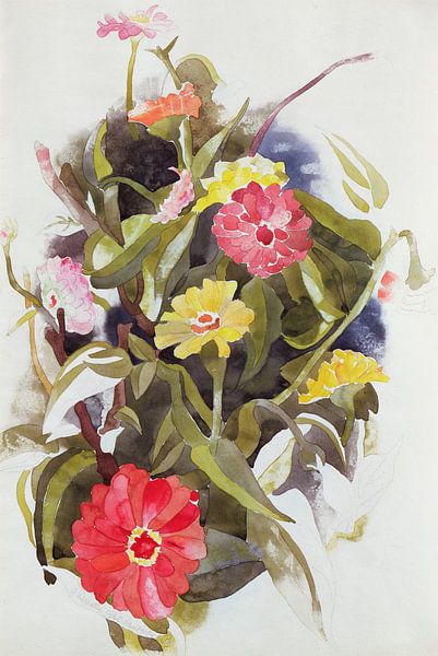 Charles Demuth,Zinnias par finemasterpiece