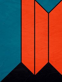 ART ABSTRAIT GÉOMÉTRIQUE MODERNE ET COLORÉ sur Online Arts