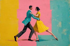 Dans Paar | Joyful Movement in Color van De Mooiste Kunst
