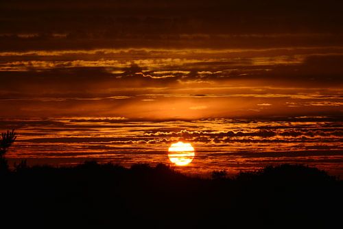 Zonsondergang in de duinen