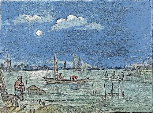 Fishermen by Moonlight