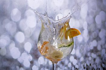 tranche d'orange dans l'eau