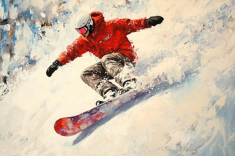 Snowboarding | Snow and speed by OMG Art