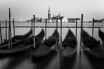 St. Mark's Square in black and white