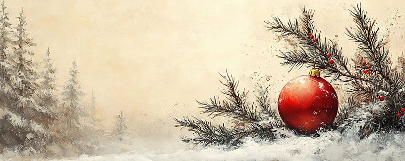 Weihnachtskugel von Kunst Laune