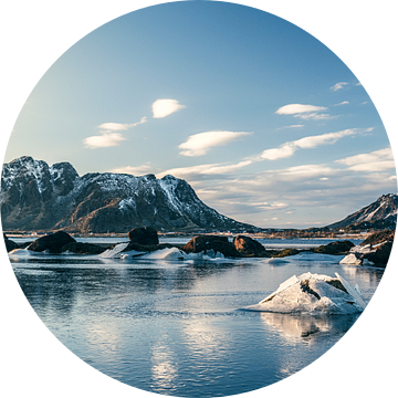 Winterlandschap op de Vesteralen eilanden in Noorwegen van Sjoerd van der Wal Fotografie