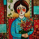 The boy with the flowers by Jan Keteleer (JanKé): A Journey Beyond the Canvas thumbnail