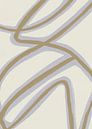 Abstract Line | Creme Pale Blue by Bohomadic Studio thumbnail