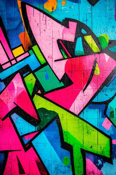 Colourful graffiti patterns - lively and eye-catching by Poster Art Shop