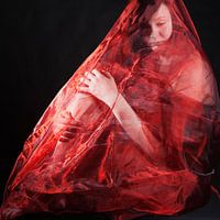 Woman in red