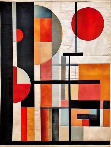 A Bauhaus poster quilt