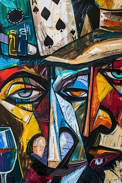 Abstract Portret Kaartspeler van Imperial Art House