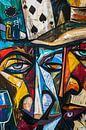 Abstract Portret Kaartspeler van Imperial Art House thumbnail