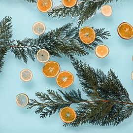 Valencia vibes - Orangen // Babyblau von Nikki Segers