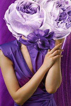 Purple tears van Gisela - Art for you