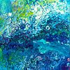 Turquoise Flow van Maria Meester